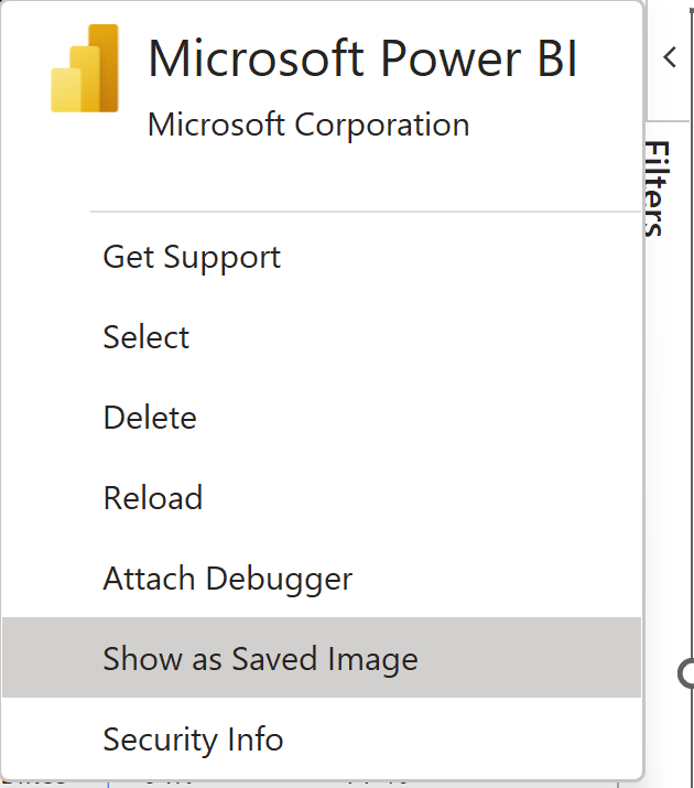 menu add in power bi powerpoint