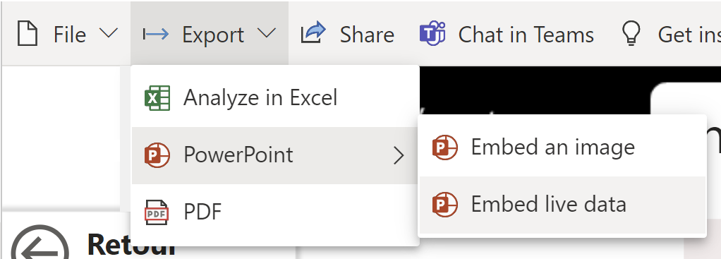 export powerpoint power bi service